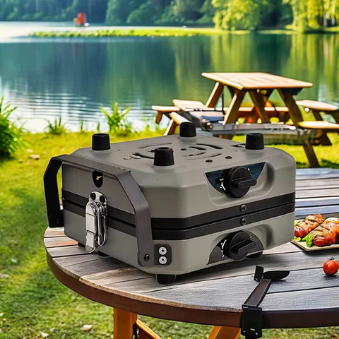 2 Burner Foldable Camping Stove