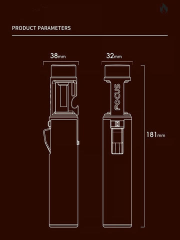 Airbrush Windproof Lighter