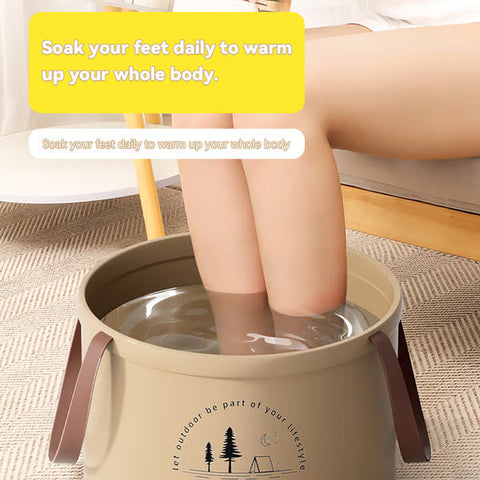 🏆Flash Sale⚡Collapsible Travel Basin – Portable Foldable Bucket for Camping, Laundry & Foot Soaks