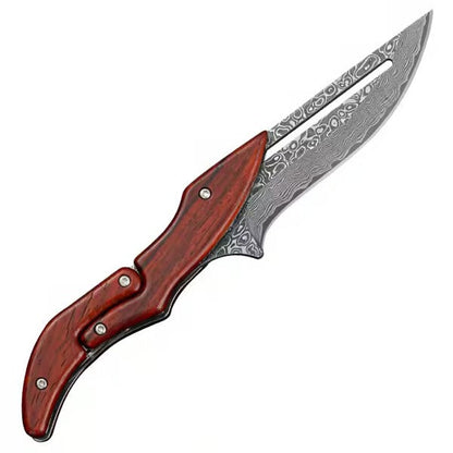 Damascus Steel Folding Knife🔪