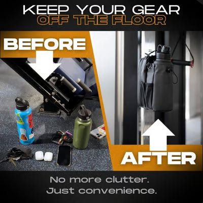 Fitness portable bag with magnet