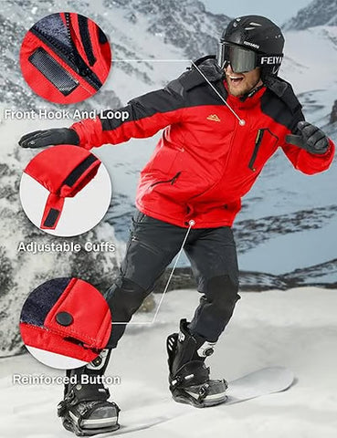 Men's Mountain Waterproof/Windproof Ski Jacket🧥